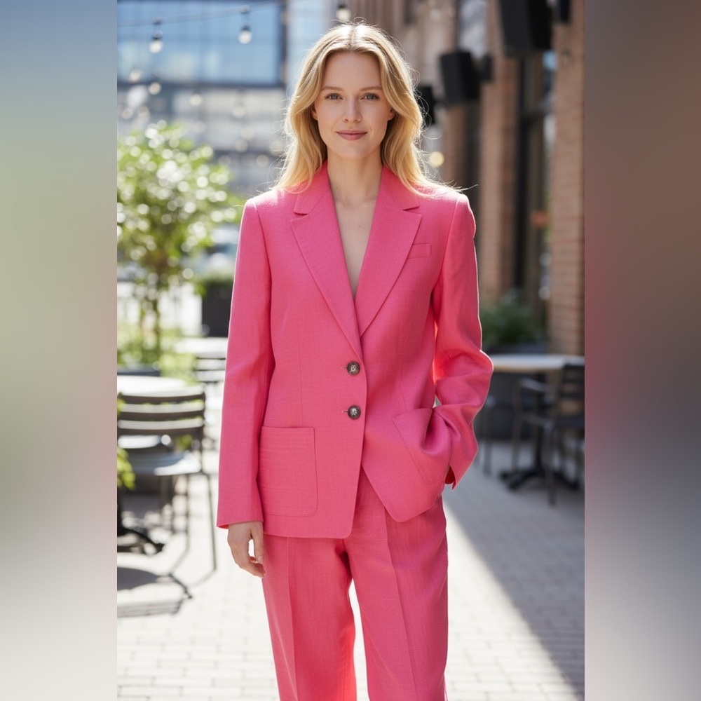 J. Crew Vibrant Pink Pantsuit